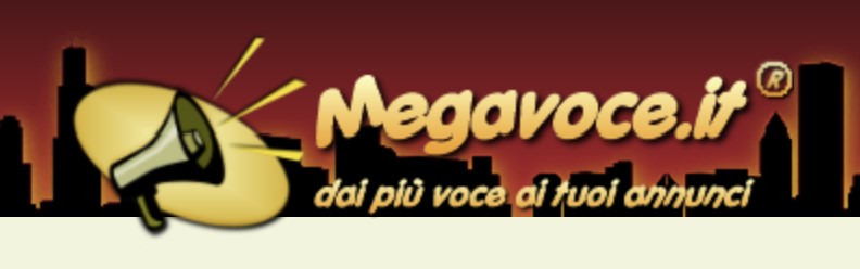 MEGAVOCE.IT Annuncio Pubblicitario FREE 5 uscite per 7 giorni